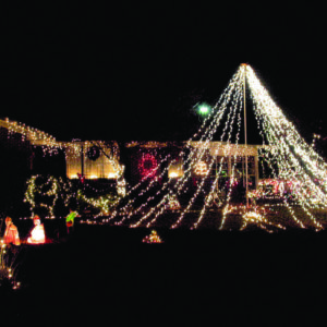 Christmas light display in Fort Gaines, Ga.