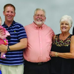 Photo of Wade Hall and family