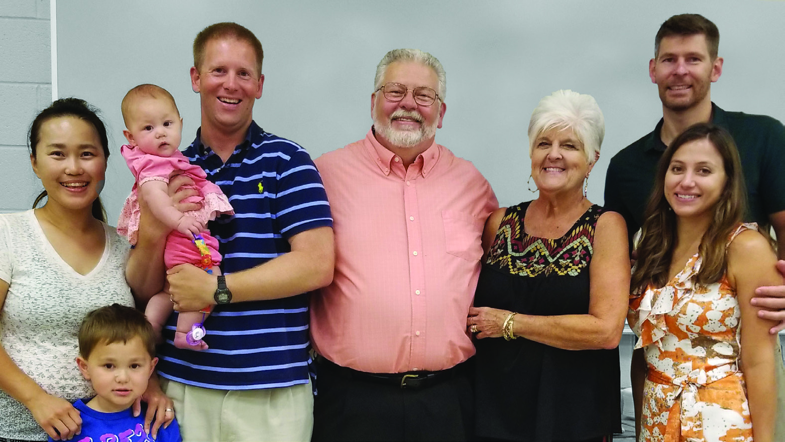 Photo of Wade Hall and family